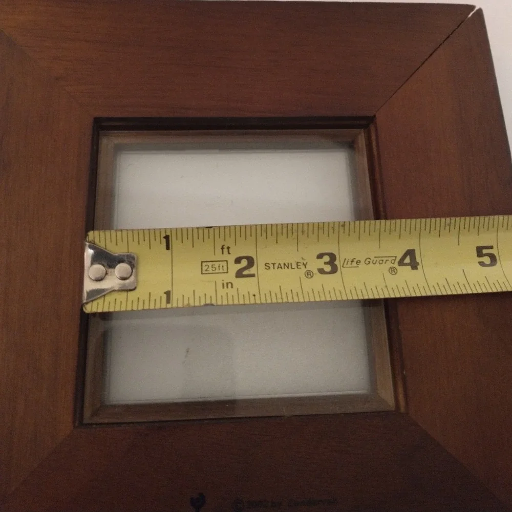 Vintage Zondervan Psalm 118:24 Religious Wood Picture Frame Silver Inset 8x8